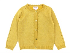 Noa Noa Miniature cardigan ocher yellow glitter